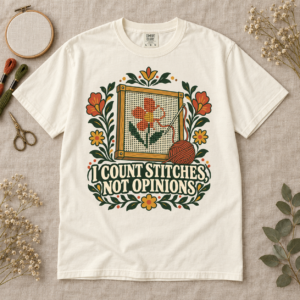 I Count Stitches Not Opinions